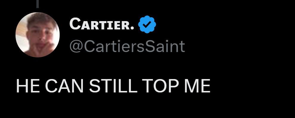 graphic design - Cartier. He Can Still Top Me